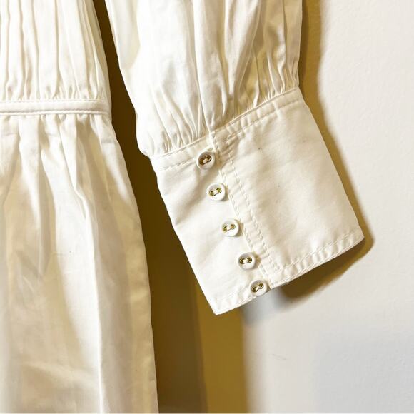 Aje Fallingwater Gathered Mini Dress Ivory Size 4 NWT - Picture 9 of 14